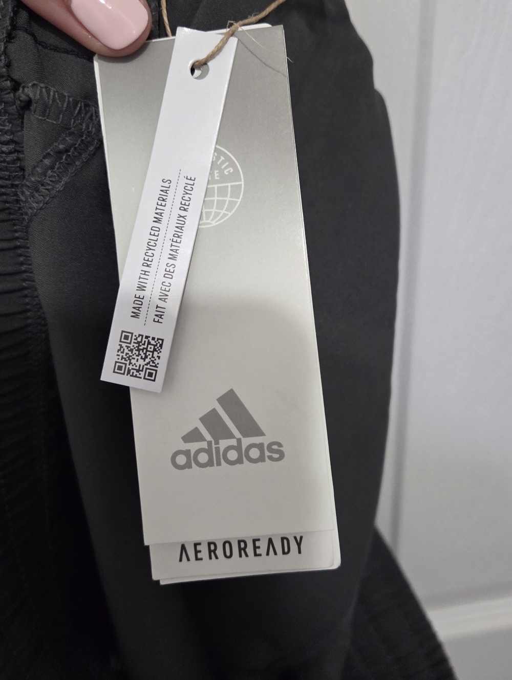 Adidas Aeroready Gray & Black Running Pacer Training Shorts Size Large Casual - Picture 12 of 14